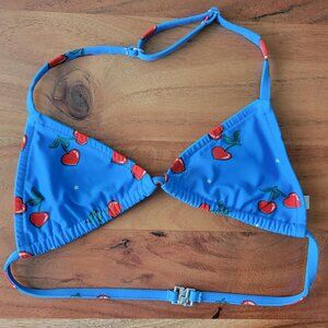 Gucci Girls’ Size 6 Heart Shaped Cherry Print Bikini Top